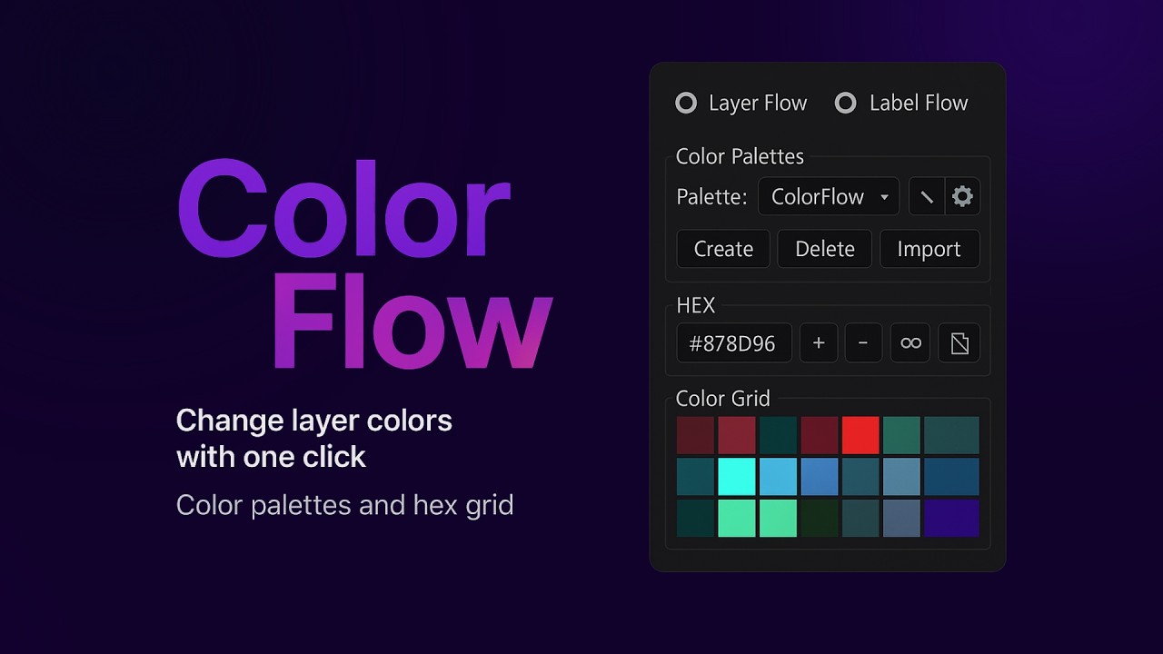 Film still from ColorFlow for After Effects, selected work by Théo Miranda