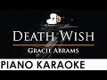 Gracie Abrams Death Wish Piano Karaoke Instrumental Cover With Lyrics
