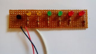 VU meter using one transistor