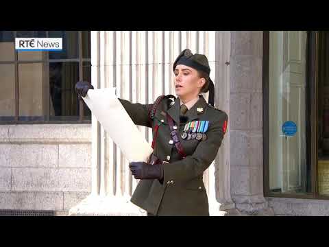 Proclamation read at GPO during Easter Sunday commemoration