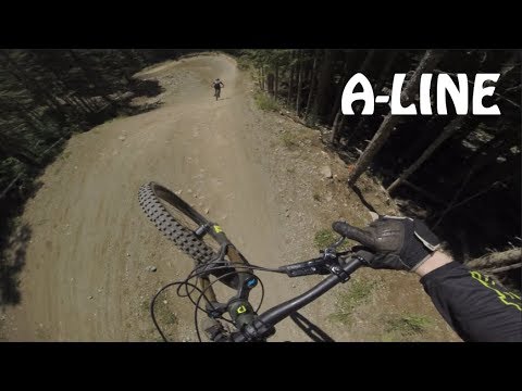 Whistler Bike Park - Follow Cam on A-LINE 2018