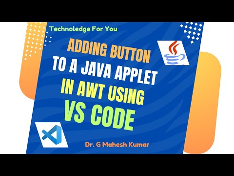 Adding Button To A Java Applet In Awt Using Vs Code