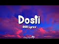 Dosti (Lyrics) Hindi Version | RRR | Amit Trivedi, Ram Charan, Jr. Ntr, Alia Bhatt, Olivia Morris