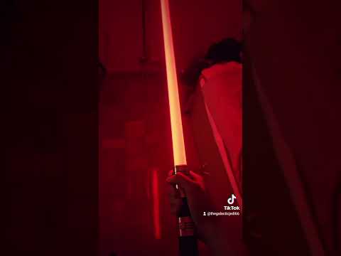 Red lightsaber transition! #starwars #transition #shorts
