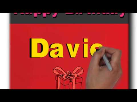 Davie | Happy Birthday Davie || Happy Birthday To You !  ✅ 🎁