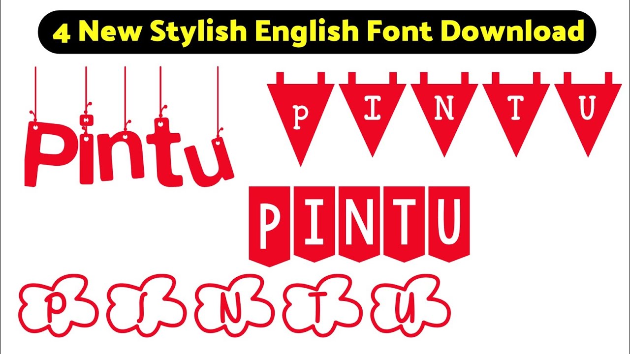 4new stylish english font download| free stylish english font download| how to download english font