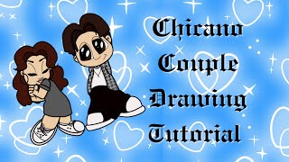 Chicano Couple Drawing Tutorial✨ Procreate Drawing in Real Time- Vlogmas Day 8❄️ Part 1