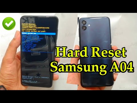 Hard Reset Samsung galaxy A04