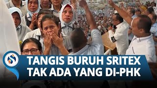 DISELAMATKAN Prabowo, Ribuan Pekerja Sritex di Sukoharjo Menangis karena Tak Di-PHK