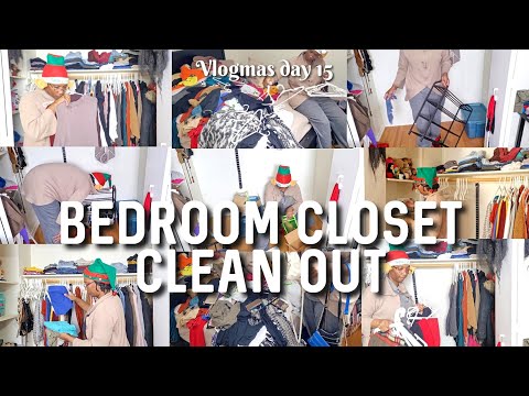 Mid-Week House Cleaning Motivation | Bedroom Closet | VLOGMAS DAY 15