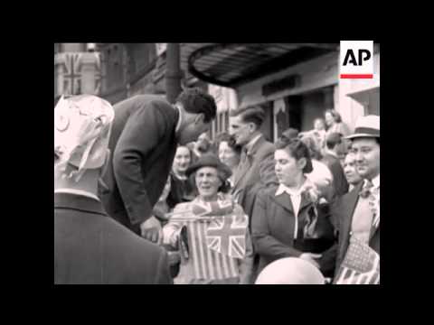 V E Day In London - NO SOUND