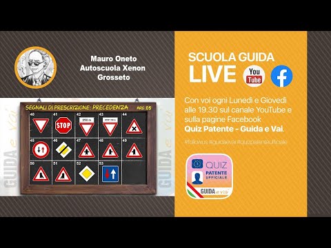 🔴  Scuola Guida Live 🔴  Segnali di precedenza