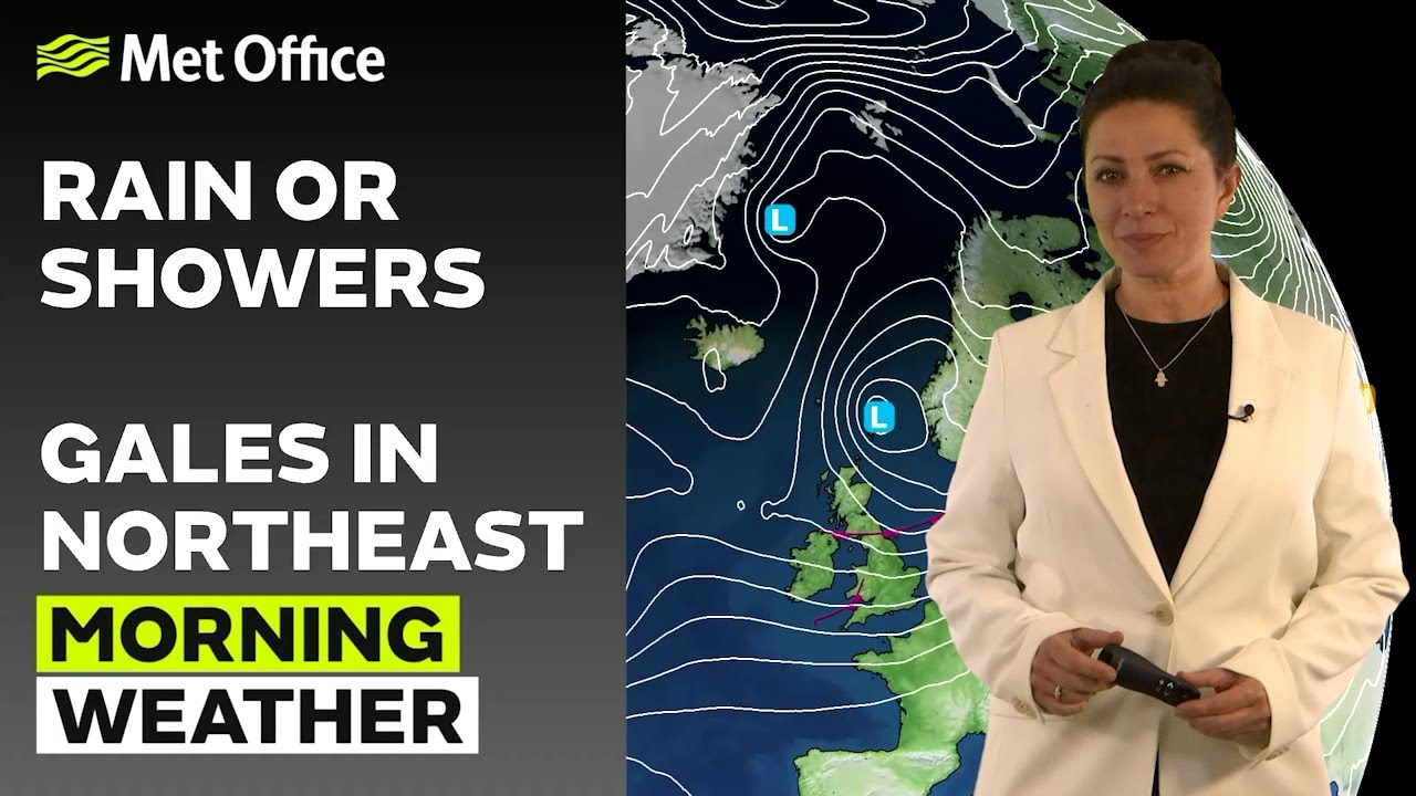 29/12/23 – Breezy with showers. Drier later – Morning Weather Forecast UK – Met Office Weather