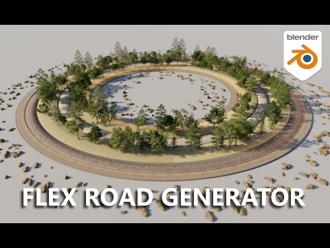 Flex Road Generator - Blender Geometry Nodes