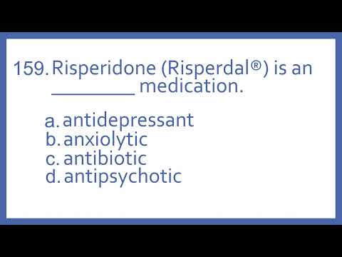 Top 200 Drugs Practice Test Question - Risperidone (Risperdal) is an _   medication (PTCB PTCE Prep)