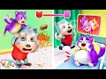 Catnap Kitty Is Angry 😾 Caring Grumpy Pregnant Song | Baby Song & Nursery Rhymes | Wolfoo Kids Songs