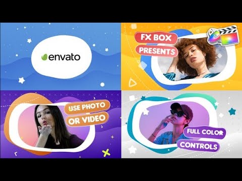 Apple Motion Template: Colorful Slideshow | FCPX