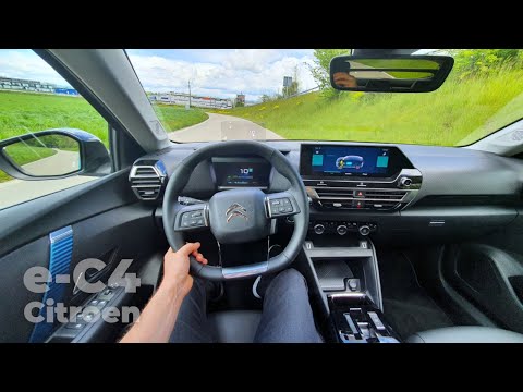 New Citroen e-C4 2021 Test Drive Review POV