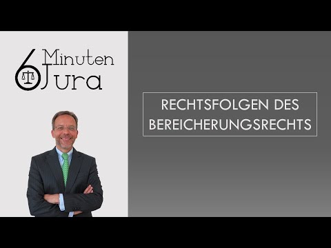 Legal consequences of enrichment law