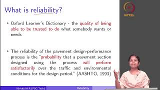 Reliability in Pavement Design - Part 01