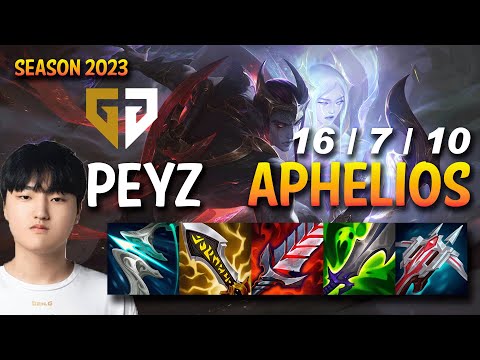 GEN Peyz APHELIOS vs JINX ADC - KR Ranked