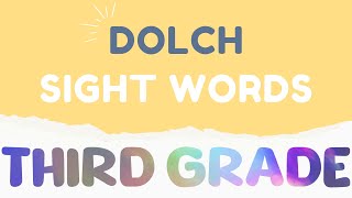 3rd Grade Sight Words | Dolch Word Review | Fun Summer Reading, Interactive Practice 🗣️