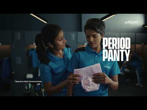 Whisper Period Panty'sWb Mudna Nahi, Udna Hai' campaign.