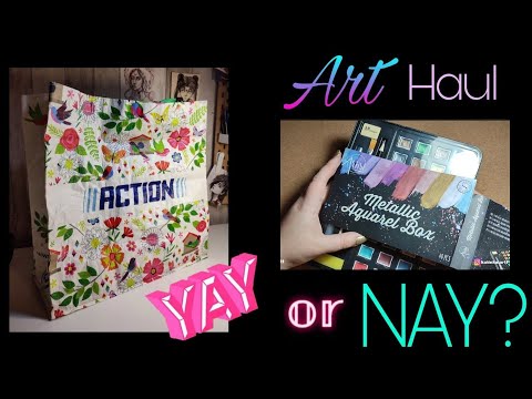 Action Kunstmaterial Produkttest 🧑‍🎨 #speedpaint