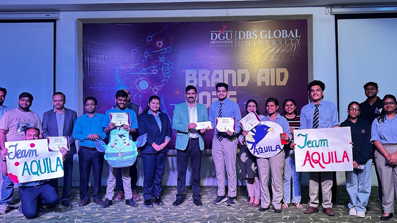 Secured 1st Position in Brand Revival - BrandAid🥇@DBSGLOBALUNIVERSITY #campuslife #agenticai #brand 