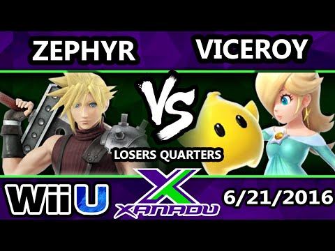 S@X 160 - Zephyr (Cloud) Vs. Viceroy (Rosalina) Losers Quarters- Smash Wii U - Smash 4
