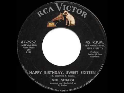 1961 HITS ARCHIVE  Happy Birthday Sweet Sixteen   Neil Sedaka
