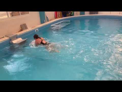 First swim in endless pool easy speed