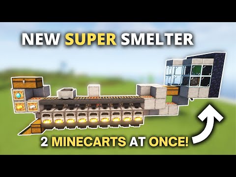 Minecraft BEST Automatic Super Smelter Farm in 1.21 Java & Bedrock