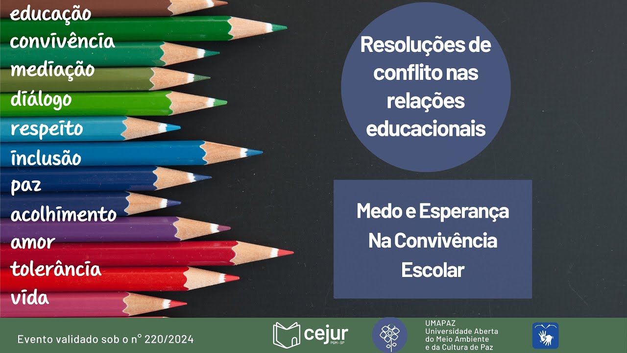 Resolução de Conflitos nas Relações Educacionais - Medo e Esperança na Convivência Escolar