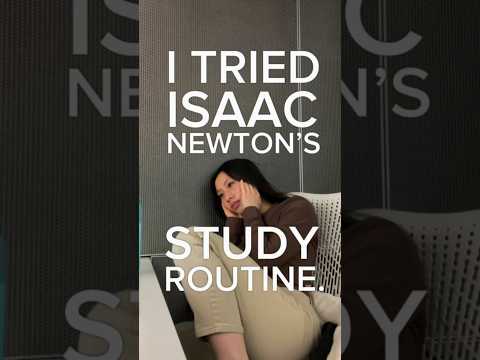 I tried Isaac Newton’s *IMPOSSIBLE* study routine and this is what happened…😨