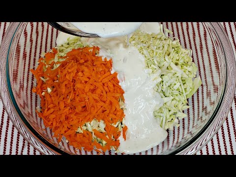 How To Make Coleslaw | Homemade Coleslaw Recipe Easy | KFC Style Coleslaw