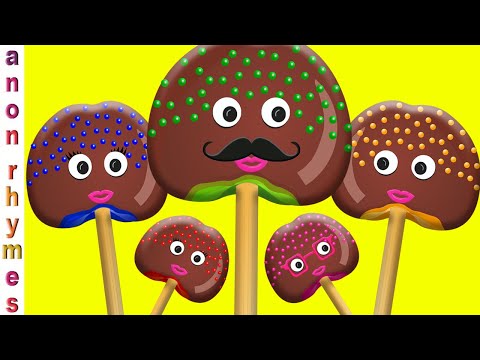 Caramel Apple Cake Pop Finger Family