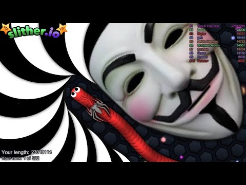 Slither.io A.I. Hacker Vs Monster Snake - New Epic Skin Slitherio Vip Best Gameplay - Infinity Score