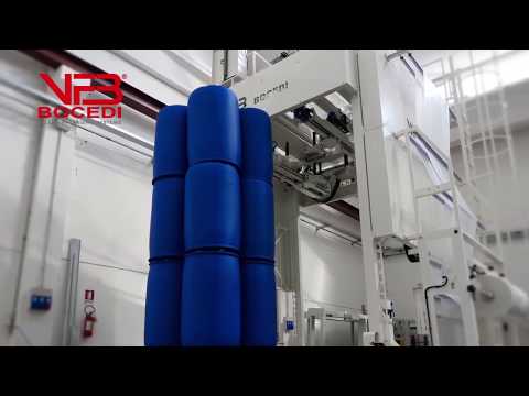 Housseuse à housse étirable FB1000 - Bocedi - Système breveté pour palettes jusqu'à 2600x1400mm - Cadence 70 palettes/h_1