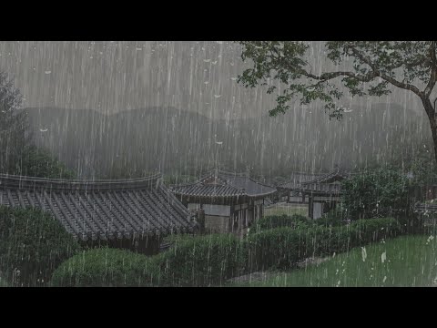 Sleep Instantly in 3 Minutes 💤 Relaxing Rain Sound in Foggy Forest for Deep Sleep