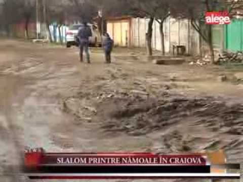 Slalom printre nămoale în Craiova
