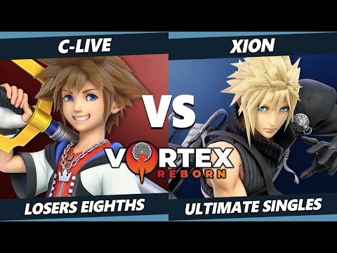 Vortex Legends 8 Top 8 - Xion (Cloud) Vs. C-Live (Sora) SSBU Ultimate Tournament