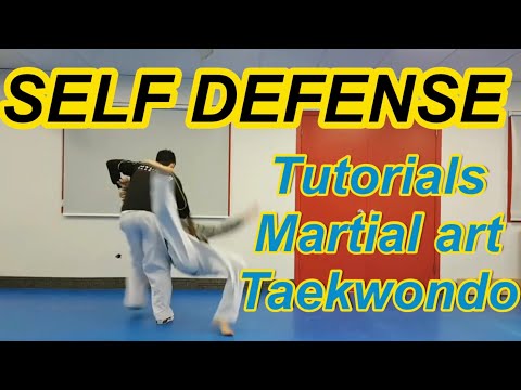 Self defense Taekwondo Martial art (Take down techniques) 태권도 호신술 테이크 다운