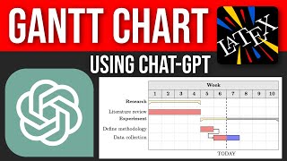Effortless Gantt Chart Creation in LaTeX using ChatGPT