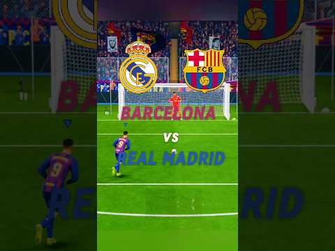 Barcelona vs Real Madrid Penalty Challenge! 😂⚽️ #shorts #fc26