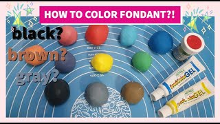 HOW TO COLOR FONDANT | ONLY 3 COLORS USED!