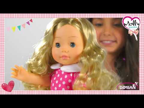 BAMBOLINA vaikščiojanti lėlė Molly, 33cm, su muzika, BD1226 video