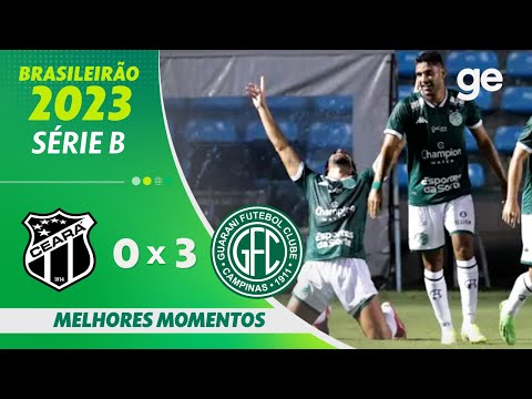 Gols e lances de Ceará x Guarani