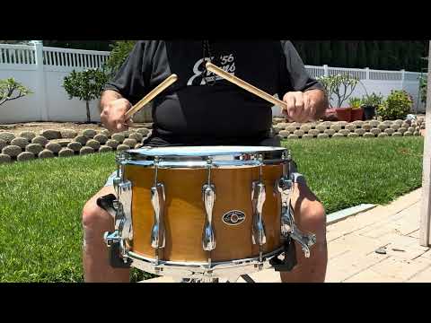 Slingerland (8x14) Magnum Snare Drum Slingerland 1970's - Maple Wood Finish image 15