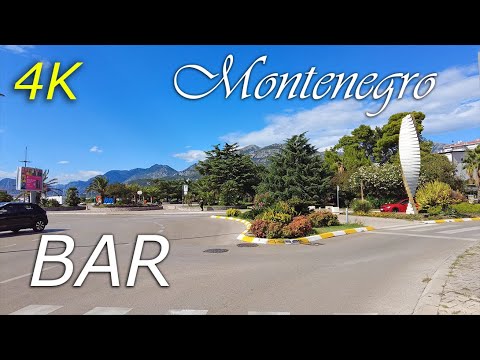 🌞Bar, Montenegro ⁴ᴷ,🌡T+29C°  - 4K, walking tour - travel guide